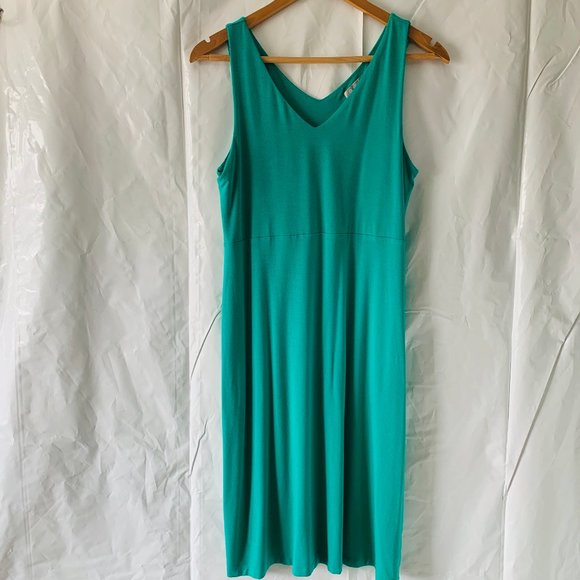 Athleta Dresses & Skirts - Athleta Mini V Neck Sleeveless Modal Tank Dress